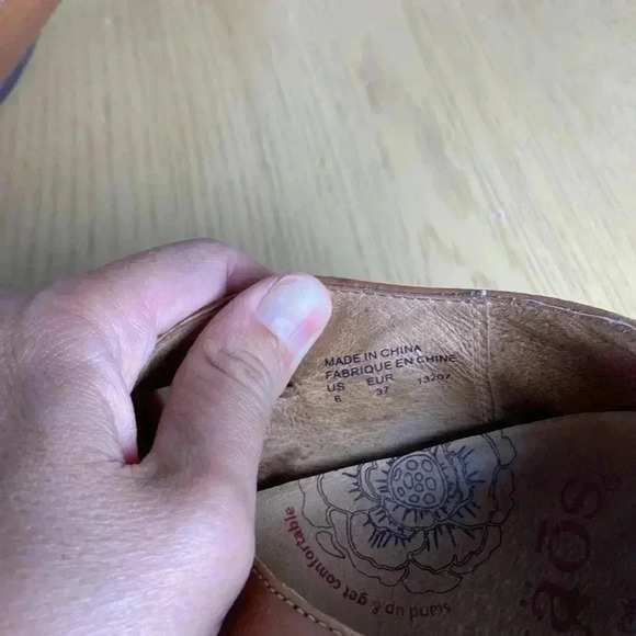 Taos Leather Brown Mary Jane Shoe Comfort Support Sz 6 Business Casual Walking - Picture 8 of 10